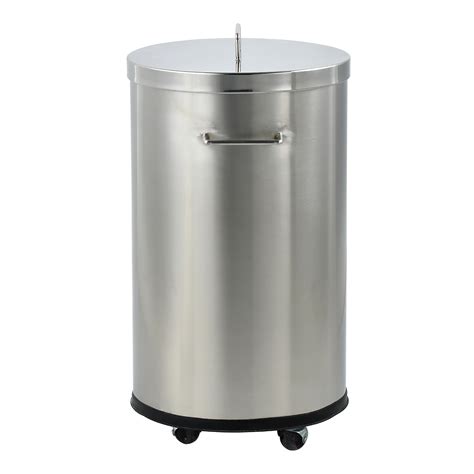 stainless steel outdoor garbage can